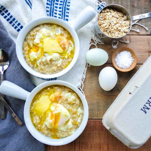 Savory Morning Oats and Eggs